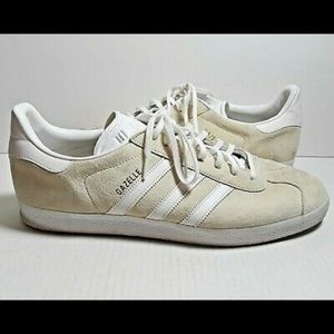 Adidas Gazelle Off White White Gold Sneakers Trainers